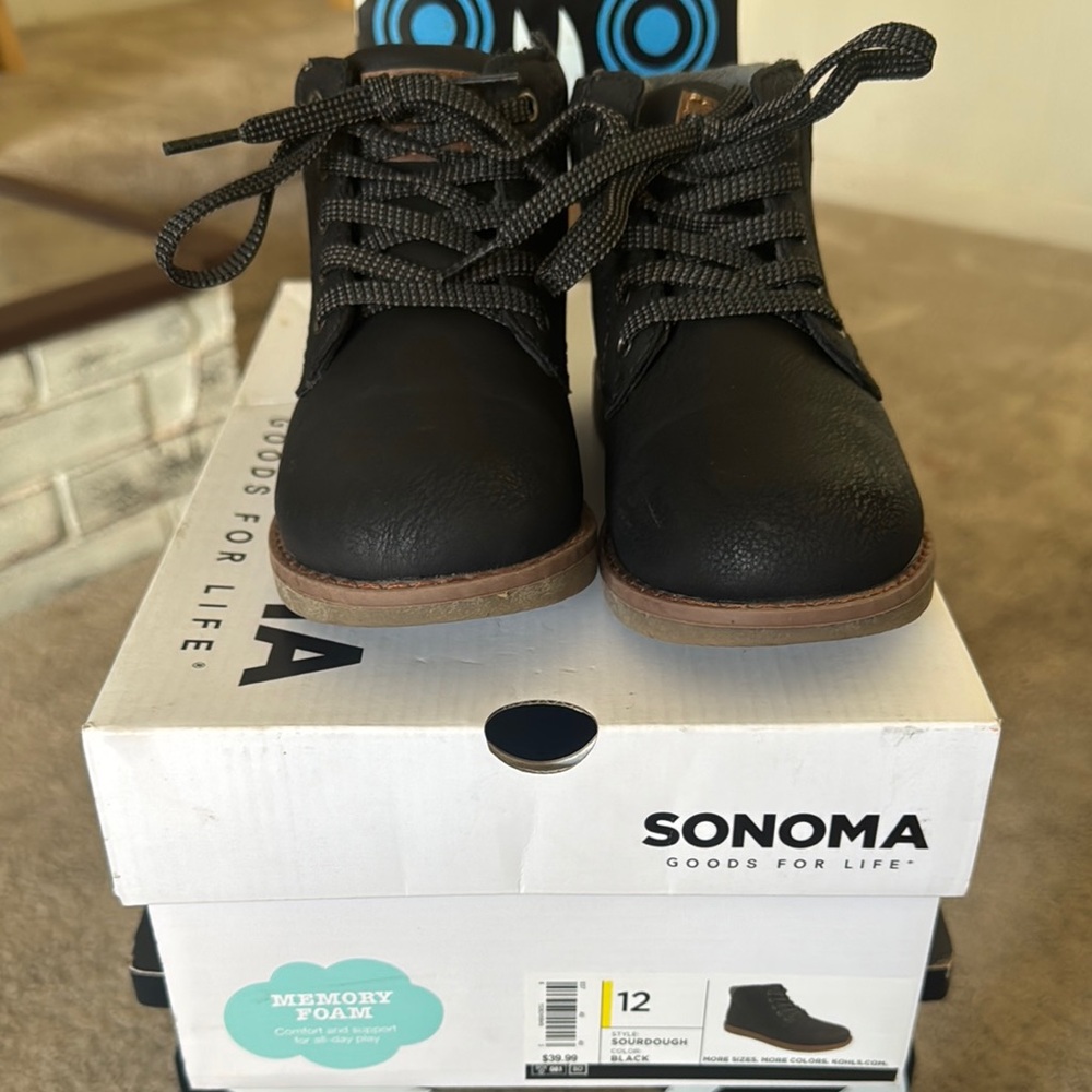 Sonoma Kids Black Boots